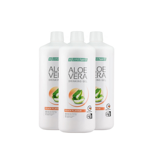 Aloe vera gel pêche - set par 3